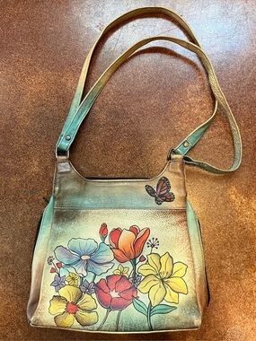 Anuschka Floral Painted Crossbody Bag in Multi-Color - Women